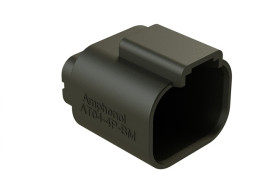 Złącze samochodowe 4-pinowe Amphenol Industrial 2-rzędowe PIN 13A AT04 Przewlekany Lutowane Złącze