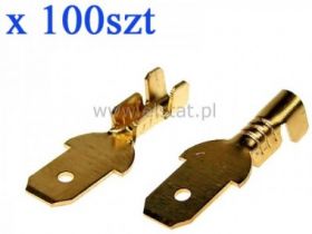 WT ( wsuwka) mosiądz 6,3 / 2,5mm2 (100 )