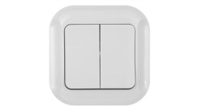 Topaz Łącznik Podwójny P/T 10A, 250V, Świecznikowy Biały 00060278