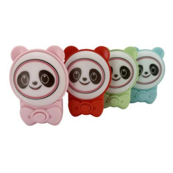 Lampka wtykowa panda, 1W, 30lm, IP20, 2CCT ANDY (kolor losowy: różowy/niebieski/zielony/czerwony) HOROZ
