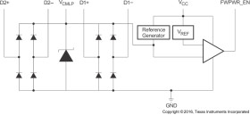Firewire ESD clamp with li-Ve-insertion detection circuit