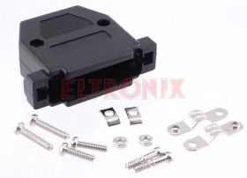 OBUDOWA DSUB25 HP1/CZARNA SKRĘCANA