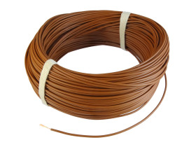 Przewód instalacyjny linka LGY 0,75mm² H05V-K brązowy (rolka 100m)