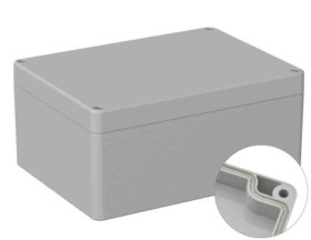 Obudowa ogólnego użytku ekranowana Szary IP66 Silikon, 120 x 160 x 75mm, RS PRO 5U3