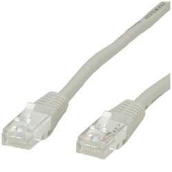 Value 21.99.0905 RJ45 Network cable CAT 6 U/UTP Grey 5m