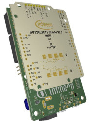 Płytka ewaluacyjna Mikrokontroler, urządzenie RF RADAR BB XMC4700, SHIELD_BGT24LTR11 RADAR Infineon Płyta