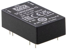MEAN WELL SCWN06W8-12 Przetwornica DC/DC 24 V 12 V 0.500 A 6 W Content 1 szt.