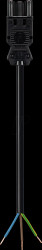 92.232.1003.1 Connection lead, 3-pin, socket - free end, 1.5mm²
