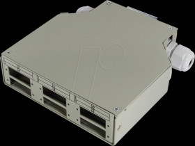 FB5000 Fibre optic DIN rail splice box for LC or SC couplers