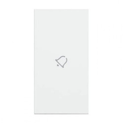 LIVING NOW klawisz z symbolem dzwonek 2mod. biały KW01M2D
