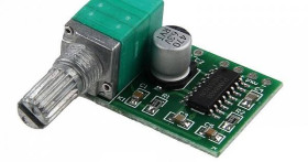 MODUŁ WZMACNIACZ PAM8403 AUDIO 2 x 6W Z POTENCJOMETREM