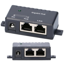 Gigabit PoE Injector 1x 1000Mb/s RJ45, Kostka Extralink 1 Portowy