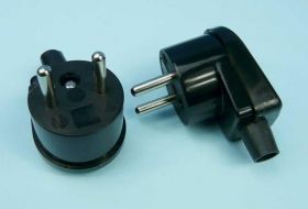 WT.SIEC.W-9 16A/250V 2P DUWI CZARNA