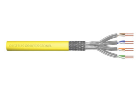 Kabel teleinformatyczny S/FTP kat.7A LS0H drut żółty Dca DK-1743-A-VH-1 /100m/