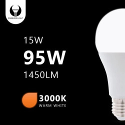 Żarówka LED E27 A65 15W 230V 3000K 1450lm Forever Light RTV003461