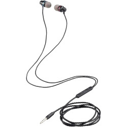 Renkforce RF-6443176 In-ear headset Corded Black Remote control