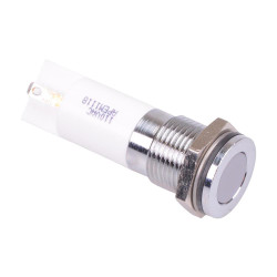 Q14F1CXXHW110E Hyper White Flush 14mm 110VAC LED Panel Indicator IP67 APEM