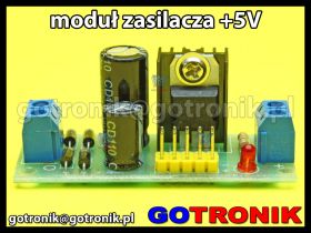 Zasilacz +5V - moduł ze stabilizatorem 7805