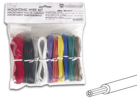 Velleman Mounting wire kit - 10 colours - 60m - multicore