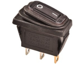 Przełącznik średni 12V SW-KCD3-DC czarny