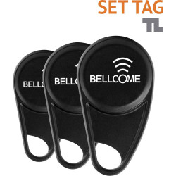 Bellcome SET.TAG.BLC.2S0 Intercom Set 3-piece RFID Tag Black 30mm Range