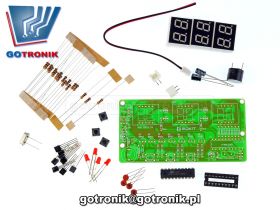 Zegar elektroniczny LED z alarmem i stoperem