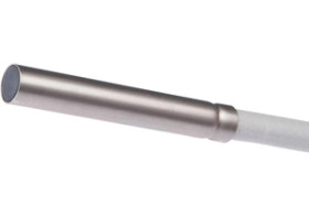 Czujnik indukcyjny fi4 dł 25mm zabudowany Sn: 0,6mm 10-30VDC PNP NO kabel 2m PUR IP68 IBR40181