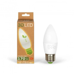 Żarówka LED 2W E27 Świeczka 170lm Ciepła 3000K / GP021C02