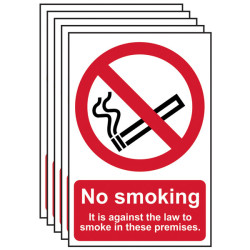 Scan 0567-5 No Smoking In These Premises PVC 200 x 300mm