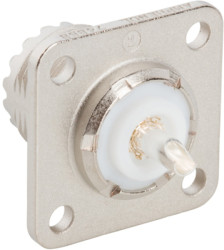 UHF flange socket, solder connection, straight, 083-798