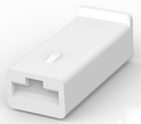 Insulating housing for 6.35 mm, 1 pole, nylon, natural, 1-180905-0