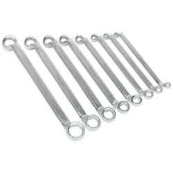 Sealey AK6327 Offset Double End Ring Spanner Set 8pc Metric