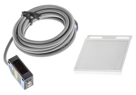 Czujniki fotoelektryczne Retrorefleksyjny w obudowie prostokątnej SICK NPN zakres 0,08 → 12 m Światło laserowe