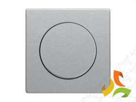 BERKER Q.1/Q.3/Q.7 Płytka czołowa z pokrętłem do ściemniacza obrotowego aluminium aksamit lakierowany 11376084 HAGER