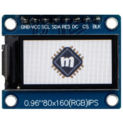 Wyświetlacz graficzny TFT IPS 0,96" 160x80px SPI