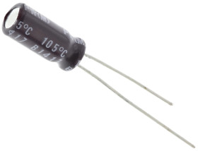 Kondensator 47 μF 25 V dc Promieniowe, Otwór przelotowy Nichicon Przewód promieniowy roztaw: 2 mm UPW1E470MDD