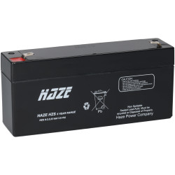 Haze HZS06-3.2 6V 3.2Ah SLA Battery