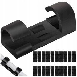 20 x ORGANIZER UCHWYT KLIPS NA KABLE DO KABLI PRZEWODÓW 20szt PROWADNICA