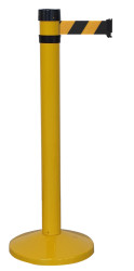 Słupek taśmy długość taśmy 4m Słupek odgradzający Żółty