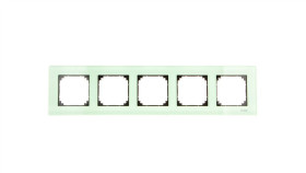 Merten M-Elegance Ramka Pięciokrotna Szklana Szmaragdowy Mtn404504