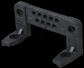 D-SUB mounting, 9-pole, angle with centring.