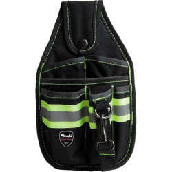 kwb 909610 bum bag tool belt pouch black nylon multiple compartments