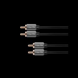 Złącze 2xRCA 1,8m HQ Kruger&Matz / KM0305