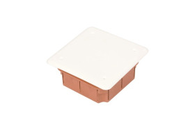 Puszka podtynkowa 92x92x45mm ze śrubami biała OL10001