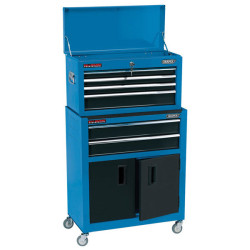 Draper 19563 24&quot; Combined Roller Cabinet and Tool Chest (6 Drawers)