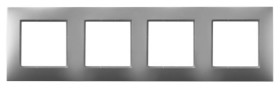 ARIA Ramka poczwórna srebro R-4U/18