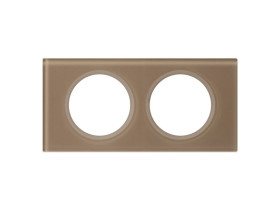 CELIANE Ramka 2 podwójna szkło mokka 069462 LEGRAND