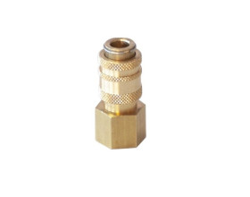 Szybkozłącze pneumatyczne DN2,7 typ 20, G 1/8 GW, gniazdo szybkozłącza, mosiądz