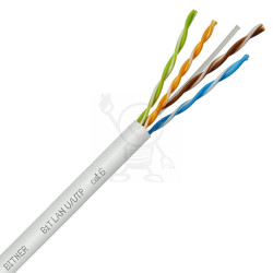 6 kat. U/UTP 4x2x23AWG 350 MHz BiTLAN 1197 szary