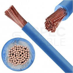 Kabel instalacyjny LgY / H07V-K 6mm2 jednożyłowy niebieski 450/750V giętki linka Prysmian